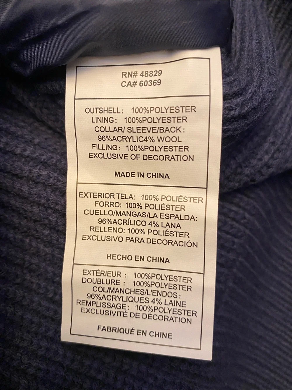 🆕 Canada Full zip Puffer Sweater NWT 2XL XXL